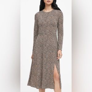 Banana Republic Leopard Print Long Dress Size S